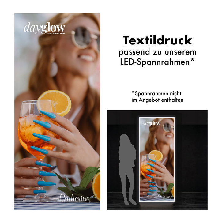 LED Lightbox textilní tisk dayglow motiv 2