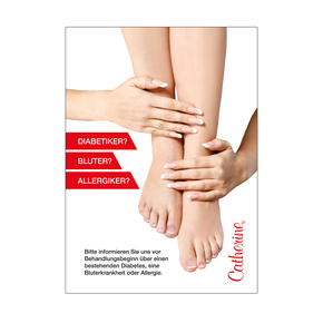 Reklamní cedule Informace o péci o nohy